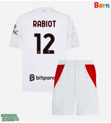 AC Milan Adrien Rabiot #12 Replika Babytøj Udebanesæt Børn 2026-27 Kortærmet (+ Korte bukser)